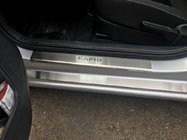 Skoda Rapid 2012–2019 Krom dørtrinslister Nataniko (8 stk., rustfrit stål) Premium - 3M tape, 0,8 mm foto 1