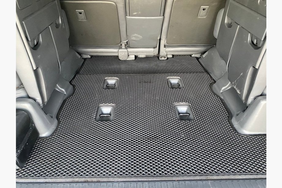 Lexus LX570/450d 2008–2022 Bagagerumsmåtte 2 stk. (EVA, 7 sæder, sort) Image