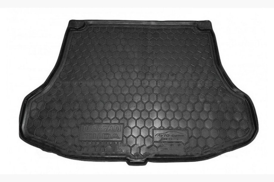 Nissan Tiida 2004–2011 Bagagerumsmåtte HB (Autogumm, plast) Image