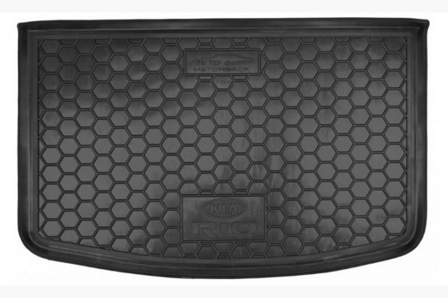 Kia Rio 2012–2017 Bagagerumsmåtte HB 2015+ TOP med organizer (Autogumm, gummi) Image