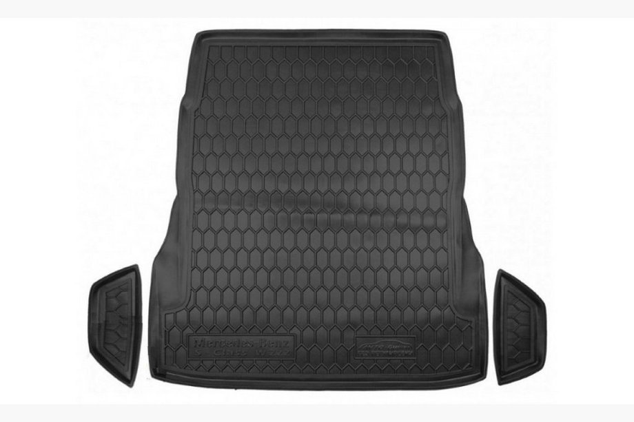 Mercedes S-klasse W222 2013–2022 Bagagerumsmåtte uden sædejustering (Autogumm, gummi) Image