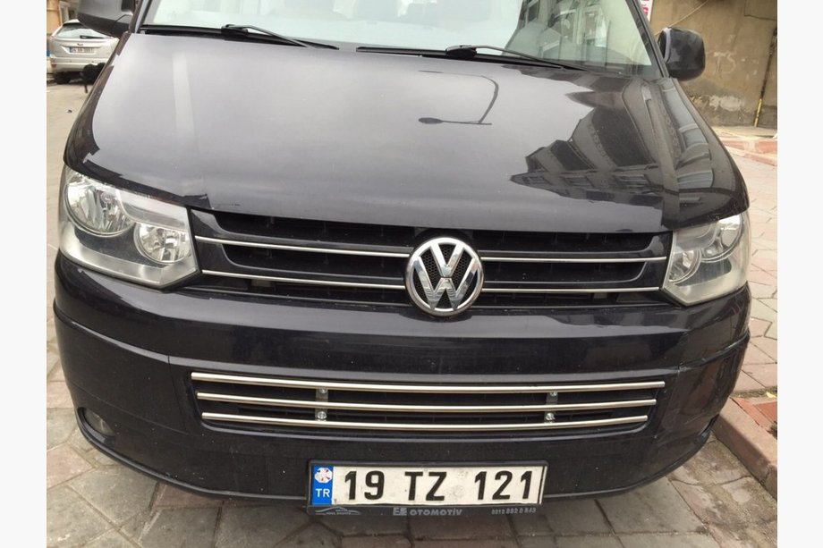 Volkswagen T5 2010–2015 Hel kofangergrill-indsats i rustfrit stål Image