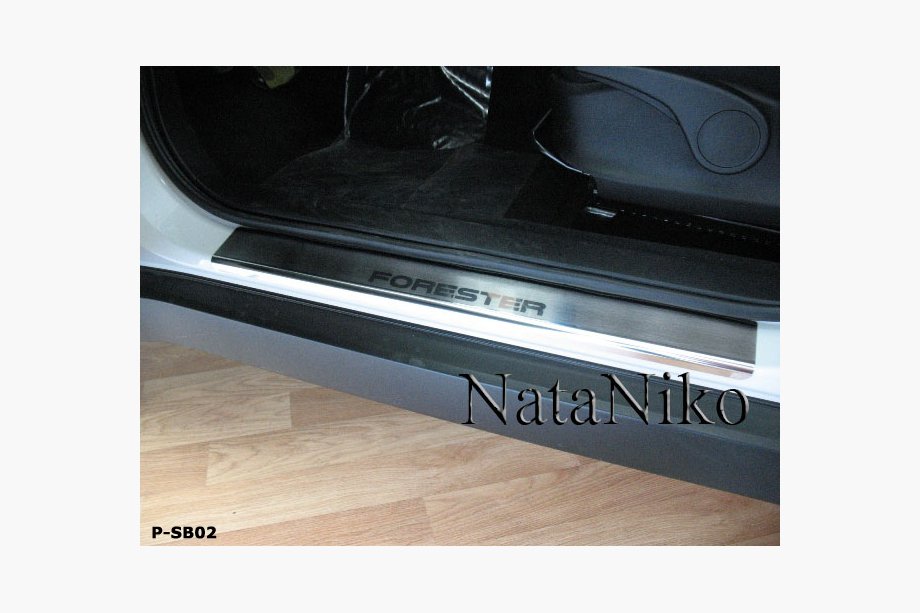 Subaru Forester 2008–2013 Dørtrinslister Natanika Premium (4 stk., rustfrit stål) Foto 1