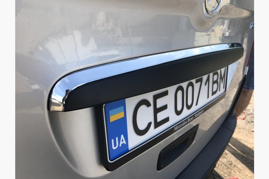 Mercedes Citan 2013–2021 Kromliste over nummerpladen (rustfrit stål) Image