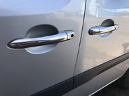 Renault Kangoo 2008–2020 Dørgrebscovers (rustfrit stål) 3 stk., Carmos - tyrkisk rustfrit stål foto 1