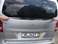 Mercedes Vito/V-klasse W447 2014– Kantliste til bagrude (lille rude) (rustfrit stål) foto 2