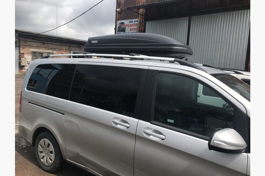 Mercedes Vito/V-klasse W447 2014– Tagrælinger i krom CAN, originalt design (metalbeslag) Image