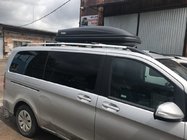 Mercedes Vito/V-klasse W447 2014– Tagrælinger i krom CAN, originalt design (metalbeslag) foto 1