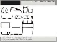 Mitsubishi Colt 1992–1996 Tilbud! Instrumentbordbeklædning (carbon-look) foto 1