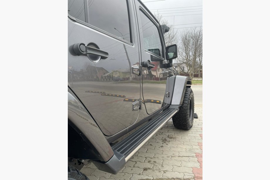Jeep Wrangler 2007–2017 Sidetrin Black (2 stk) Image