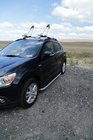 Mitsubishi Outlander 2006–2012 Sidetrin Tayga Grey (2 stk., aluminium) foto 3