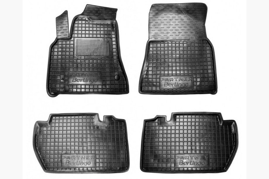 Citroen Berlingo 2008–2018 Gummimåtter med kant 5 stk (Autogumm) Image