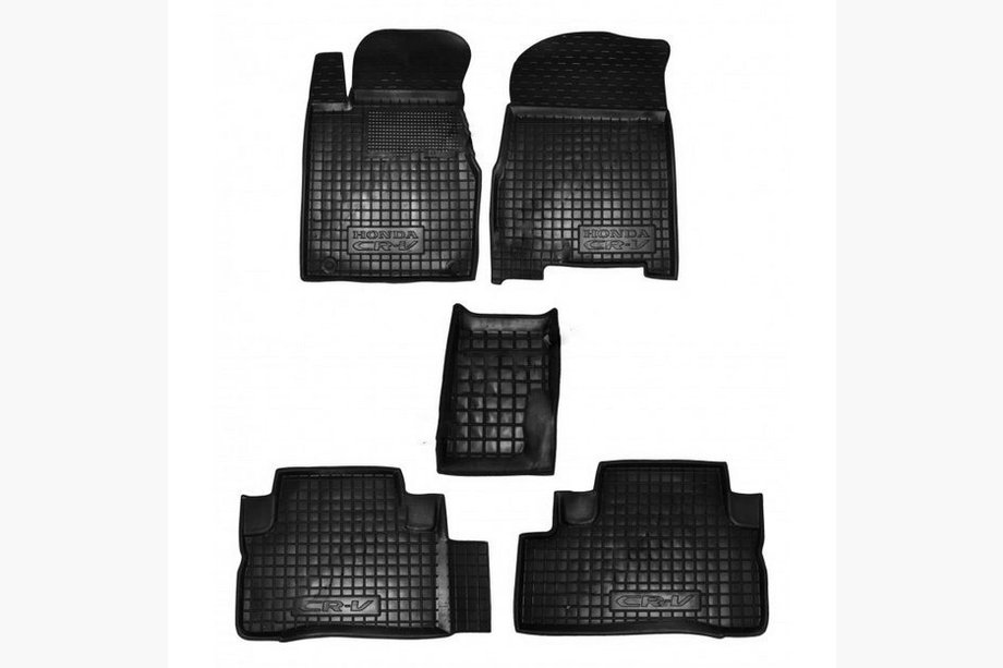 Honda CRV 2007–2011 Gummimåtter med høj kant (Autogumm) Image