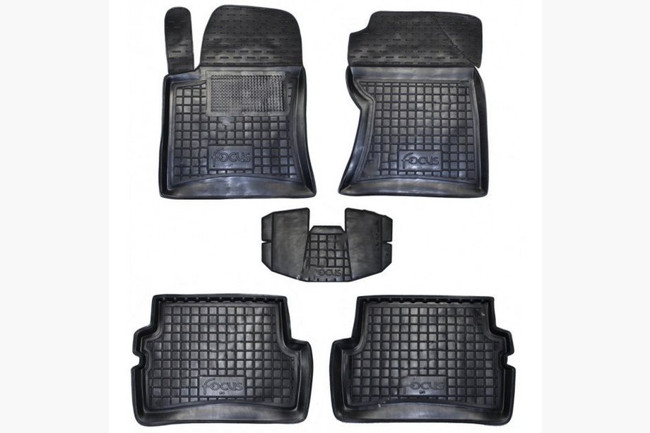 Ford Focus I 1998–2005 Gummimåtter med høj kant (Autogumm) Image