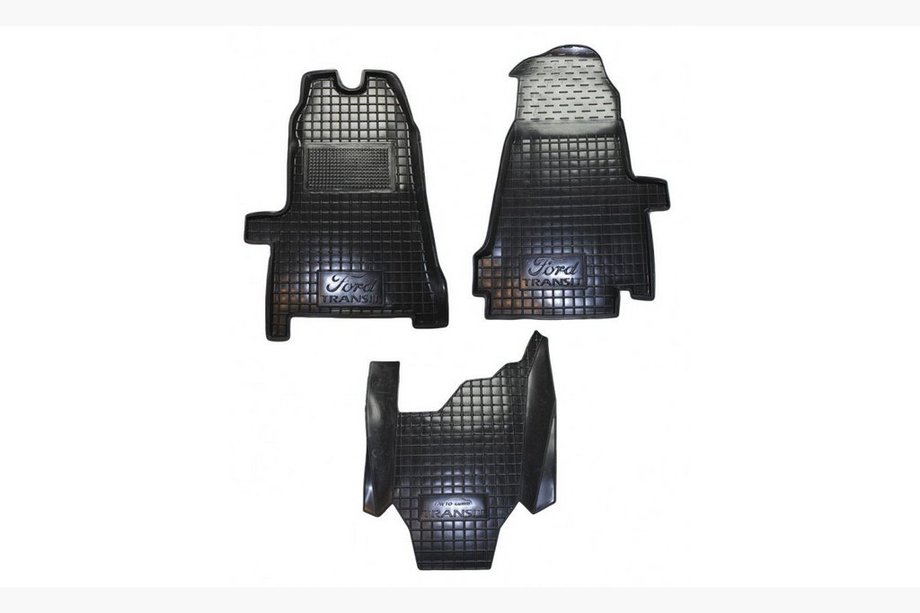 Ford Transit 2000–2014 Gummimåtter med høj kant 2006+ (Autogumm) Image