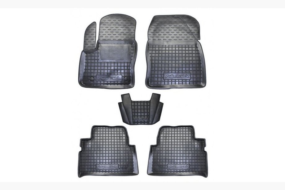 Ford Kuga 2008–2013 Gummimåtter med høj kant (Autogumm) Image