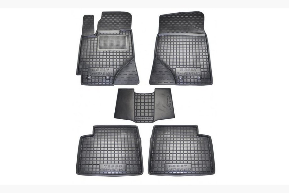 Geely Emgrand EC7 2009– Gummimåtter med høj kant (Autogumm) Image