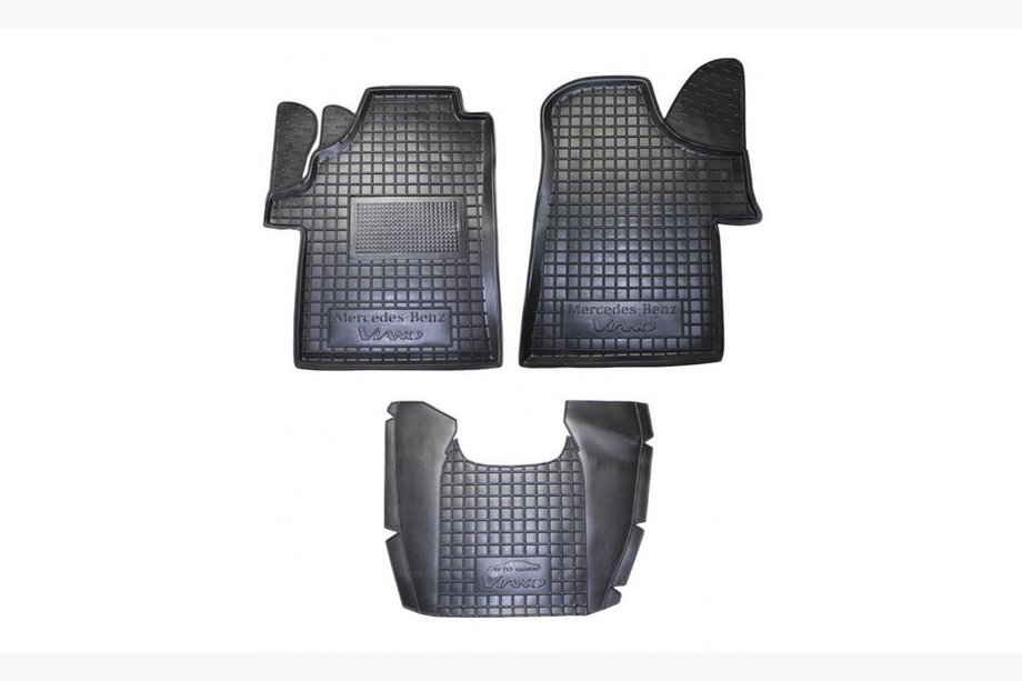 Mercedes Viano 2004–2014 Gummimåtter med høj kant (Autogumm) Image