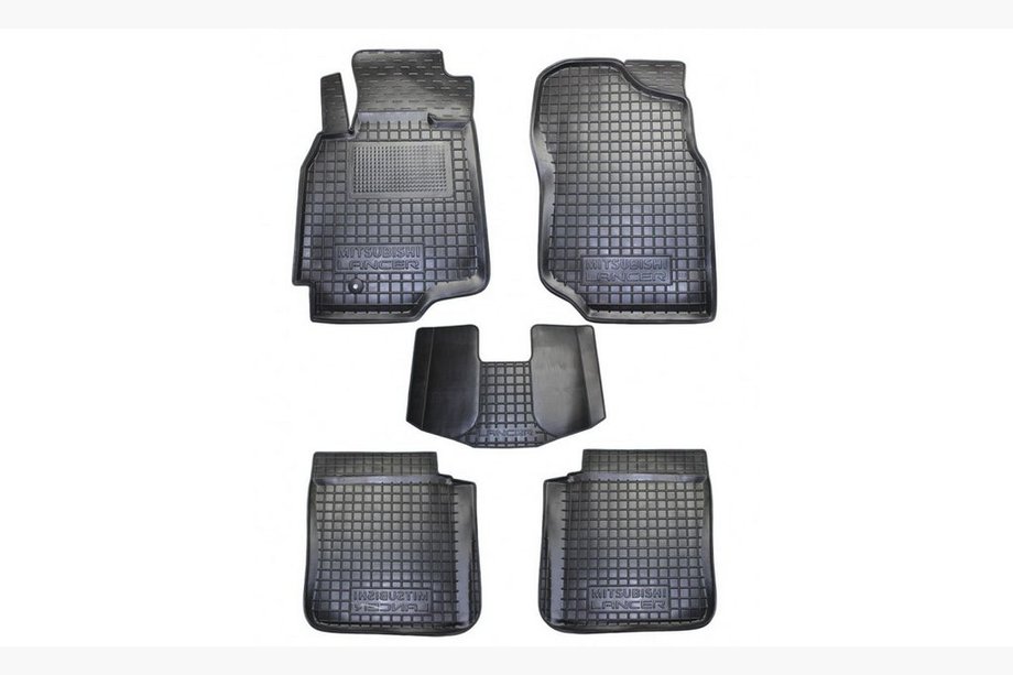 Mitsubishi Lancer 9 2004–2008 Gummimåtter med høj kant (Autogumm) Image