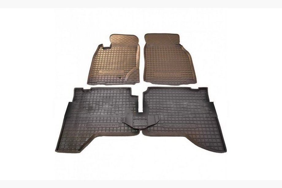 Mitsubishi Pajero Sport 1996–2007 Gummimåtter med høj kant (Autogumm) Image