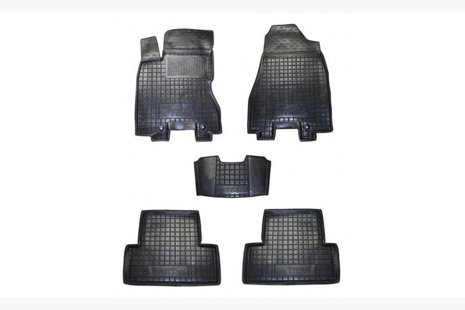 Nissan X-trail T31 2007–2014 Gummimåtter med høj kant (Autogumm) Image