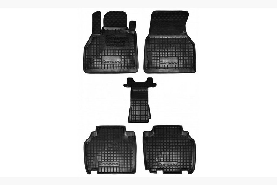 Renault Kangoo 2008–2020 Gummimåtter med høj kant (Autogumm) Image