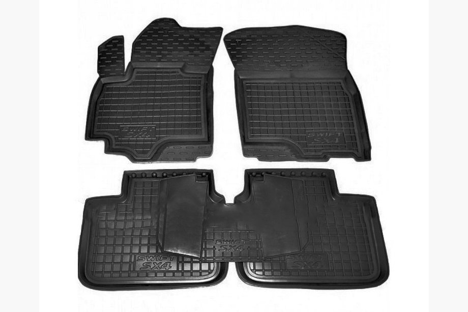 Suzuki SX4 2006–2013 Gummimåtter med høj kant (Autogumm) Image