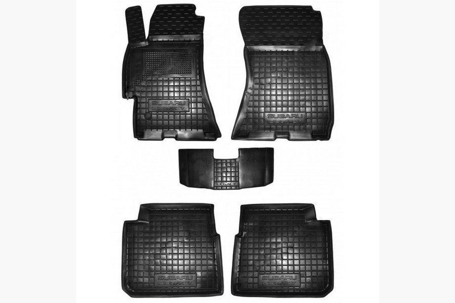 Subaru Legacy 2003–2009 Gummimåtter med høj kant (Autogumm) Image