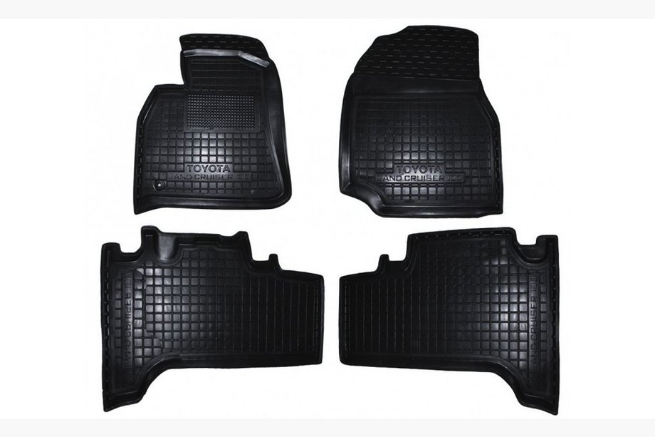 Toyota Land Cruiser 100 1998–2007 Gummimåtter med høj kant (Autogumm) Image