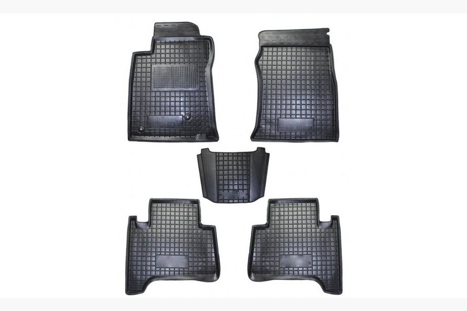Toyota Land Cruiser Prado 120 2002–2009 Gummimåtter med høj kant (Autogumm) Image