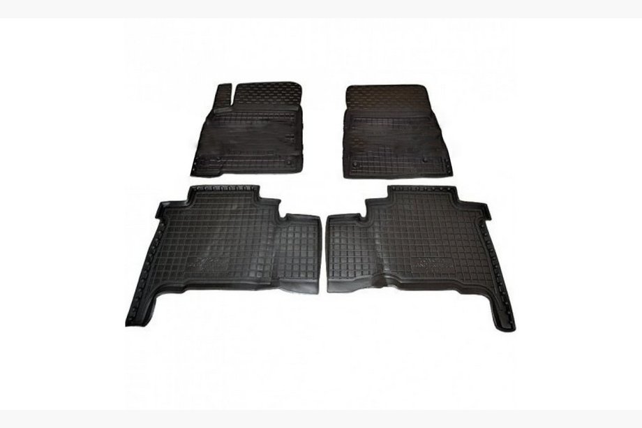 Toyota Land Cruiser 200 2007–2021 Gummimåtter med kant 2007-2012 (Autogumm) Image