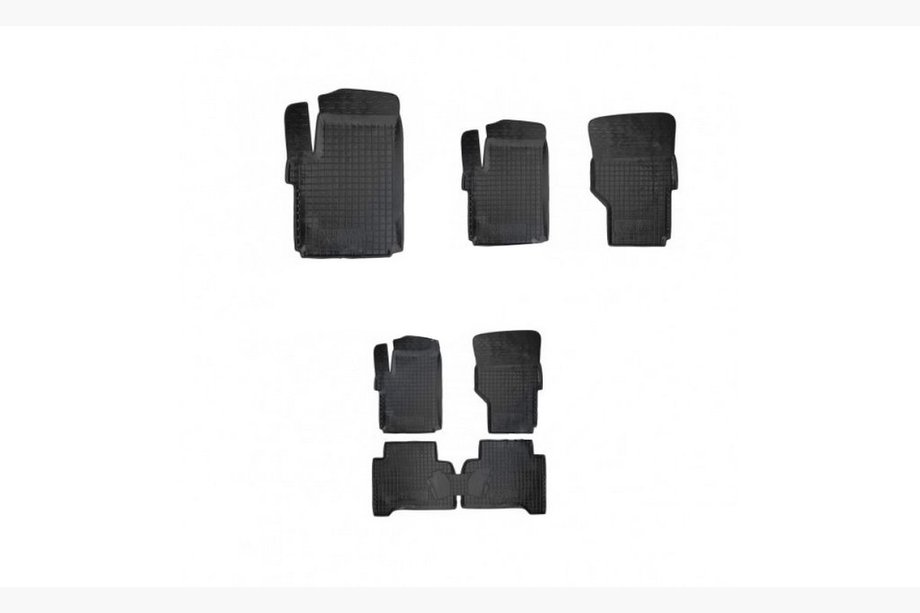 Volkswagen Amarok 2010–2022 Gummimåtter med høj kant (Autogumm) Image