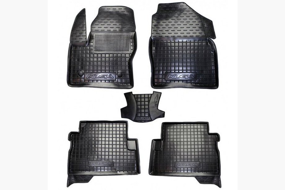 Ford Kuga/Escape 2013–2019 Gummimåtter med høj kant (Autogumm) Image