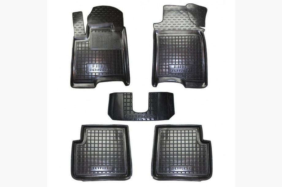 Fiat Panda 2003–2011 Gummimåtter med høj kant (Autogumm) Image