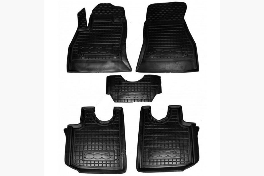 Fiat 500/500L 2013–2022 Gummimåtter med kant 500L (Autogumm) Image