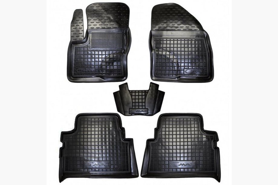 Ford C-Max 2004–2010 Gummimåtter med høj kant (Autogumm) Image