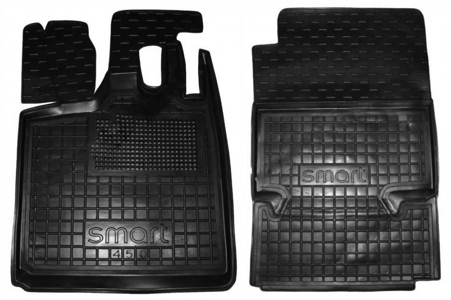 Smart 1998–2007 Gummimåtter med kant til 450 Fortwo (Autogumm) Image