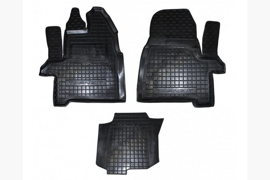 Ford Transit 2014– Gummimåtter med kant 1+2 (Autogumm) Image