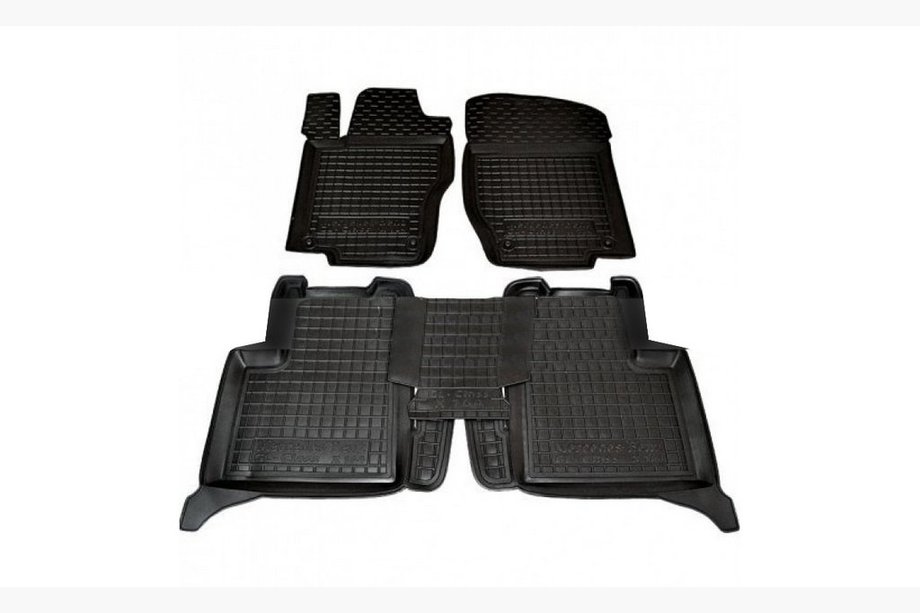 Mercedes GL-klasse X164 2006–2012 Gummimåtter med høj kant (Autogumm) Image