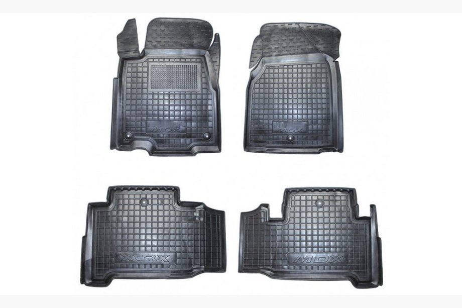 Acura MDX 2007–2013 Gummimåtter med høj kant (Autogumm) Image
