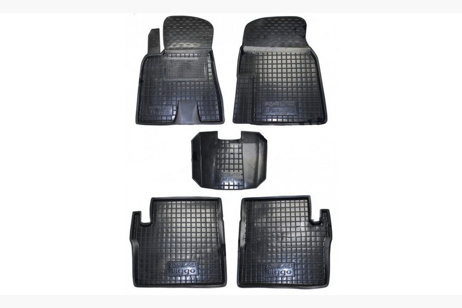 Toyota Rav 4 2001–2005 Gummimåtter med høj kant (Autogumm) Image