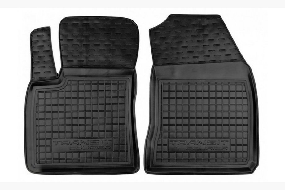 Ford Courier 2014–2023 Gummibundmåtter med kant 1+1 (Autogumm) Image