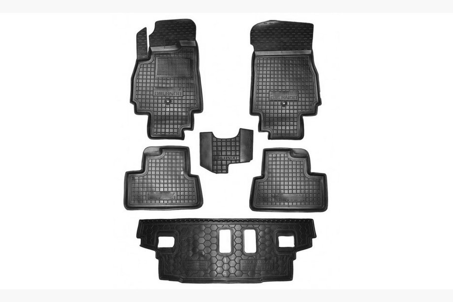 Chevrolet Orlando 2010–2018 Gummimåtter med høj kant til 7 sæder (Autogumm) Image