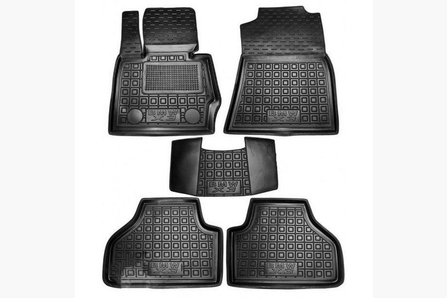 BMW X3 F25 2011–2018 Gummimåtter med høj kant (Autogumm) Image