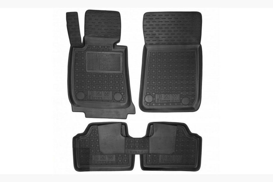 BMW 3-serie E90/E91 2005–2011 Gummimåtter med høj kant (Autogumm) Image