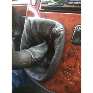 Gearstangsmanschet i læder foto 2