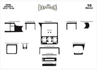 Opel Astra F 1991–1998 Instrumentbordbeklædning foto 4