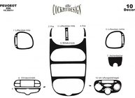 Peugeot 206 1998–2024 Instrumentbordslister (Meric, 2001↗) Aluminium foto 4
