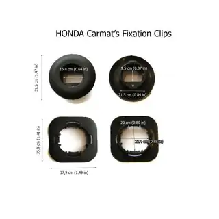 Gulvmåtteclip Honda oval (new) foto 1
