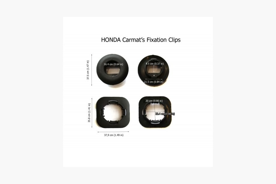 Honda Gulvmåtteclip Honda oval (new) Foto 1
